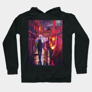 SOFT RAINY NIGHT IN JAPAN Hoodie